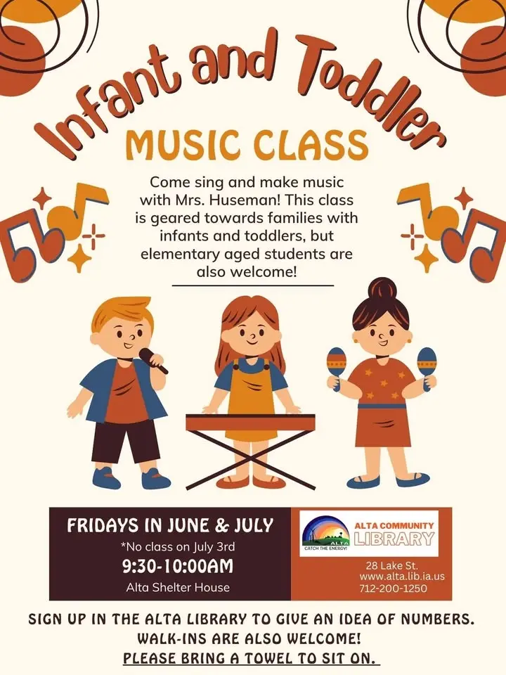 Infant and Toddler Music class @ shelter house