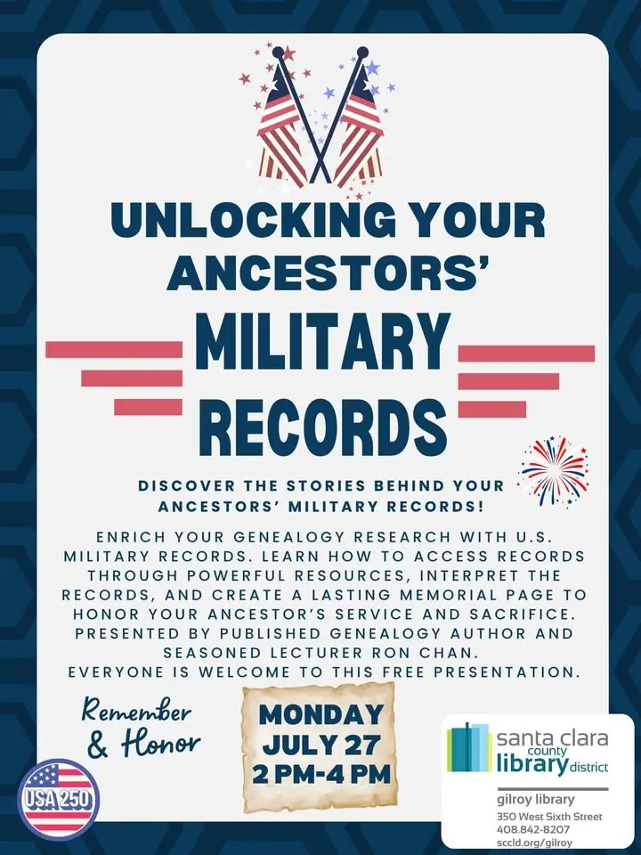 Genealogy Workshop: Unlock Your Ancestors' Military Records