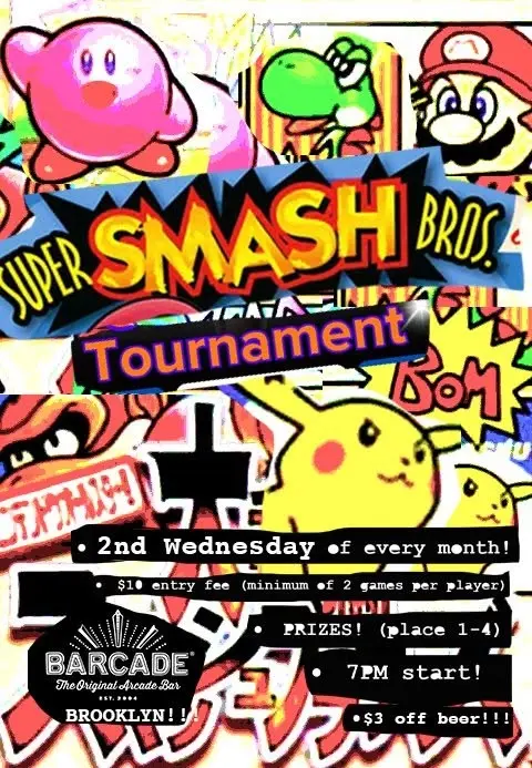 Super Smash Bros. Tournament @ Barcade!