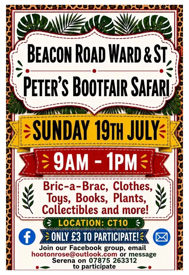 Beacon Road Ward & St Peter’s BootFair Safari (CT10) 