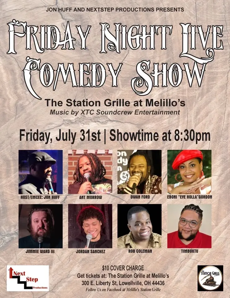 Friday night comedy at the station grill at melillo's