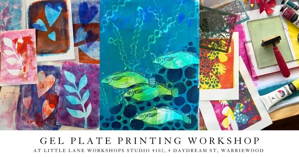Gel Plate Printmaking Workshop