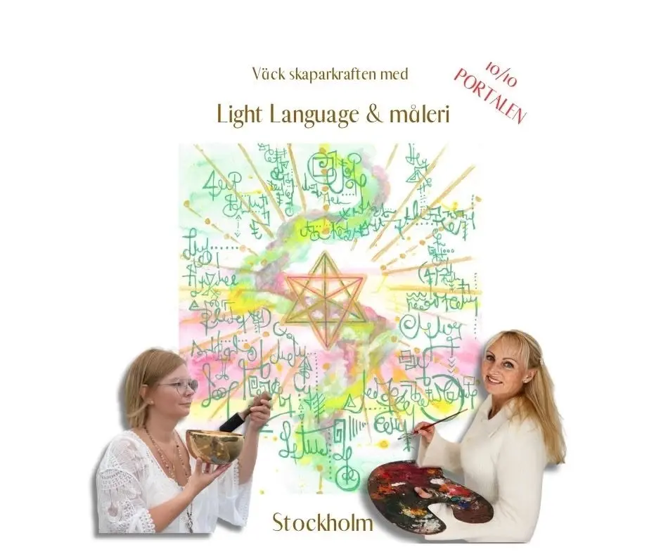 10/10 portalen: Väck skaparkraften med Light Language och måleri!