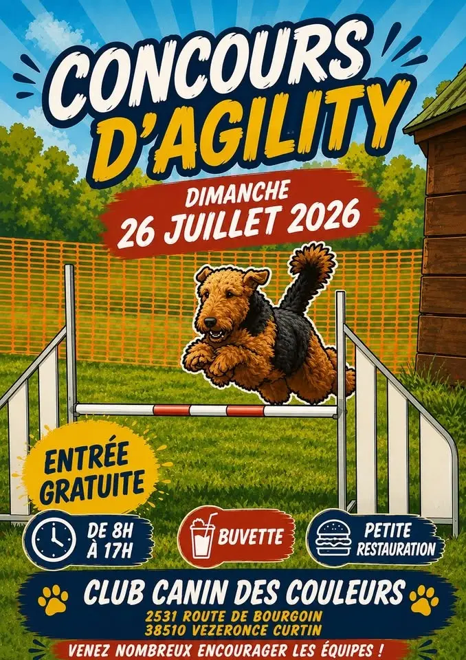 concours agility club canin des couleurs 