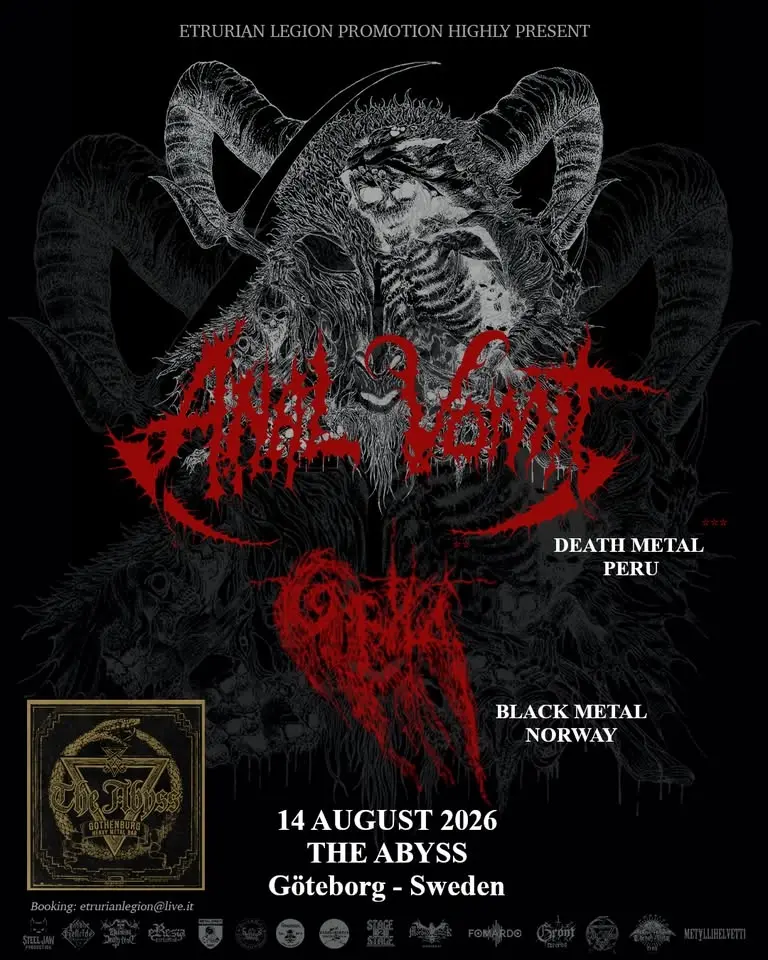 Anal Vomit (Death Metal Perù) + Gryla (Black Metal Norway)