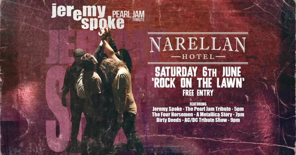 Jeremy Spoke - The Pearl Jam Tribute Live at Narellan Hotel's 'Rock On The Lawn'