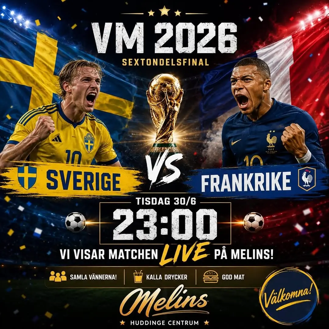 Sverige – Frankrike på Melins Huddinge