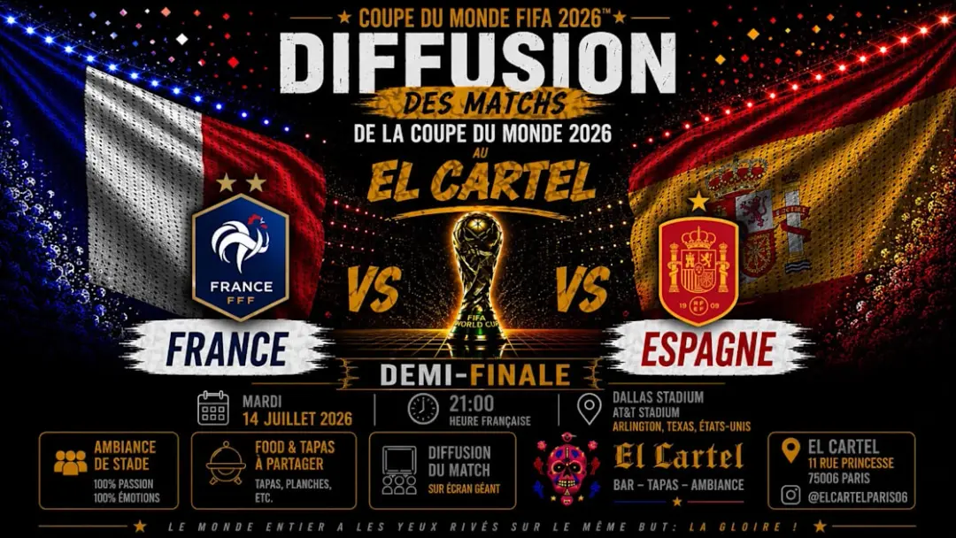 1/2 Finale Coupe Du Monde - France Vs Espagne - Écran Géant