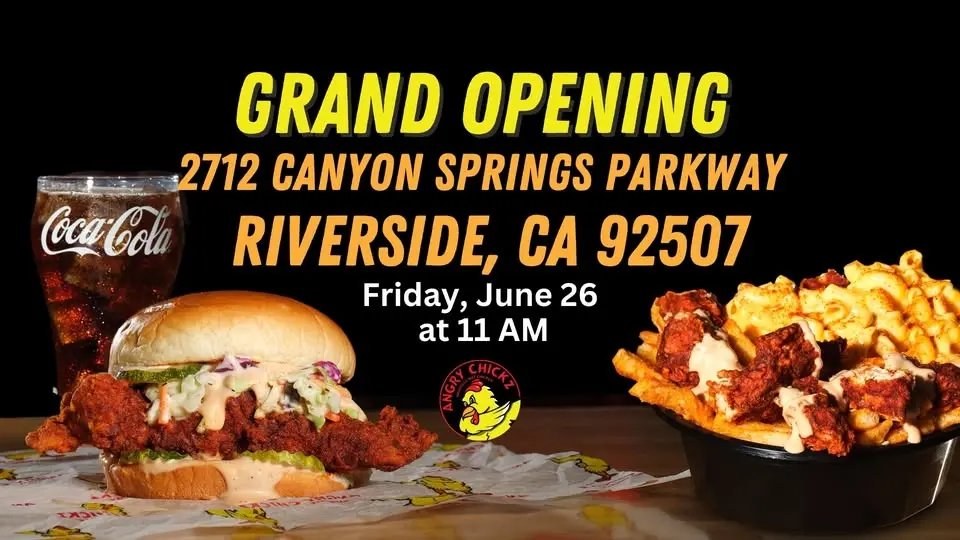 🔥 Angry Chickz Grand Opening – Riverside, CA 🔥