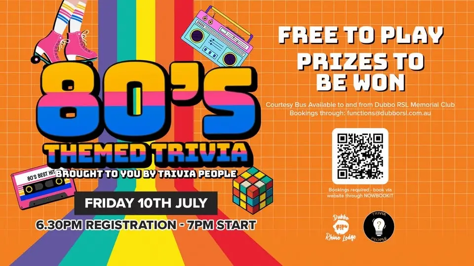 FREE TRIVIA - 80'S THEMED