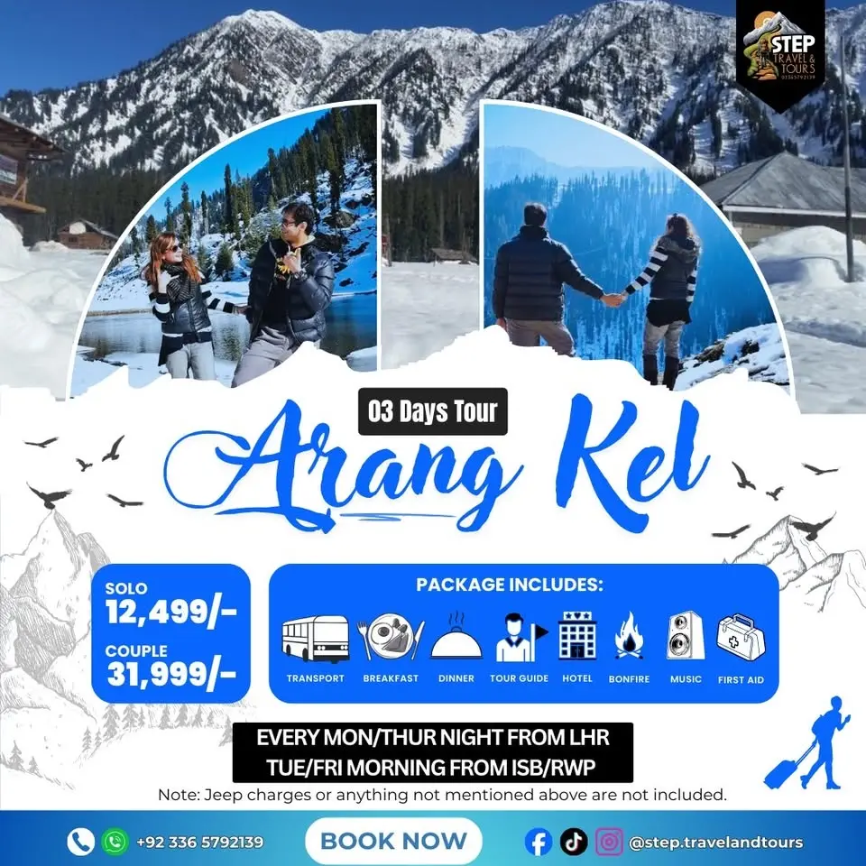 03 Days Tour To Arang Kel - Kashmir From Lahore and Islamabad