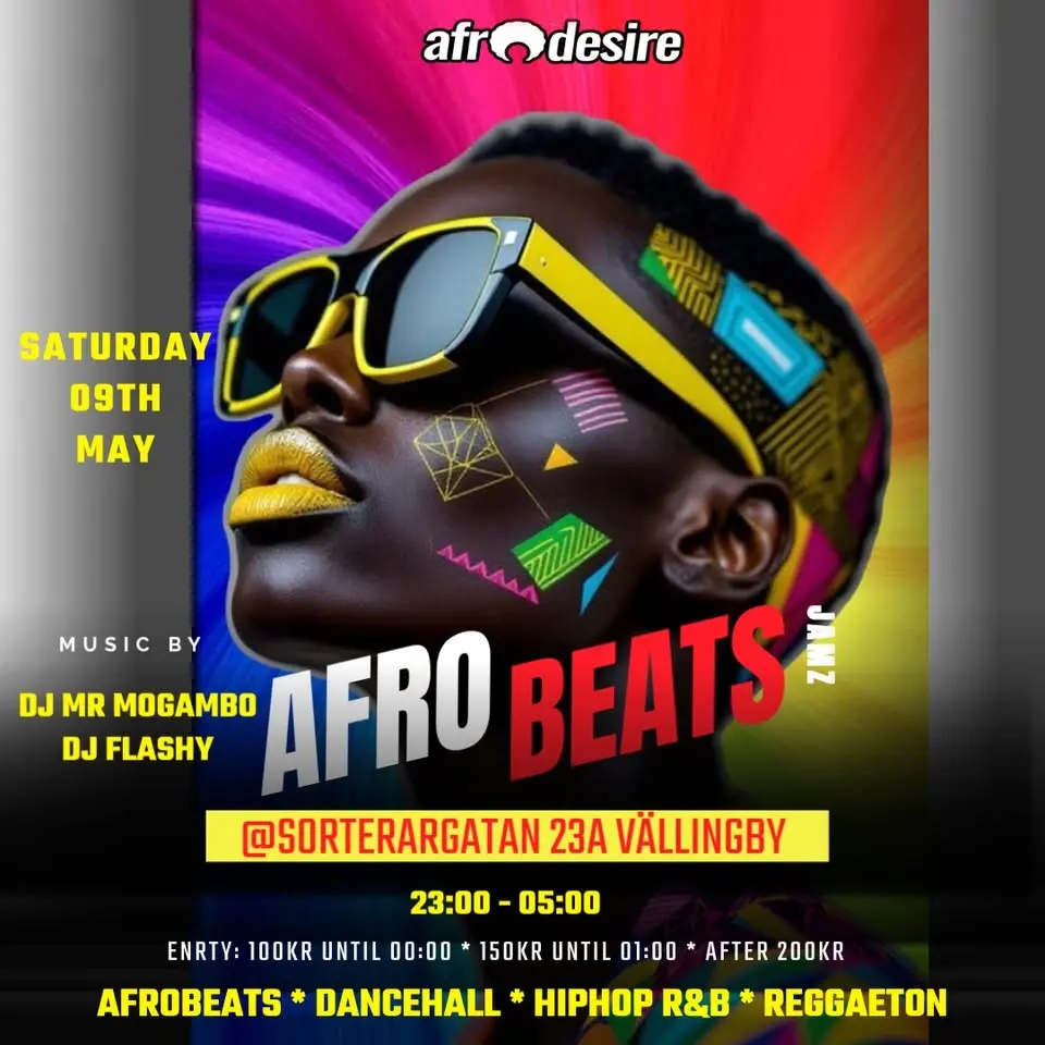 Afrobeat Party Every Saturday @Sorterargatan 23A Vällingby