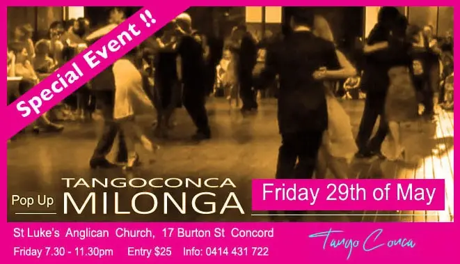 Pop up Milonga 
