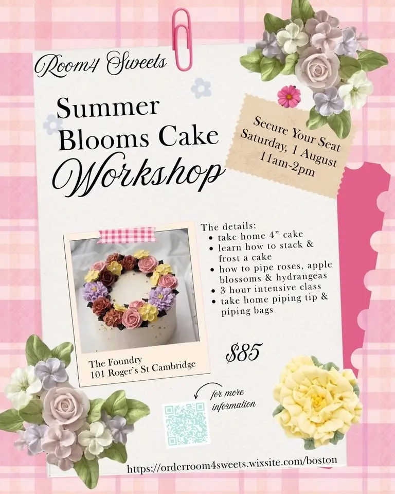 Korean buttercream flowers workshop