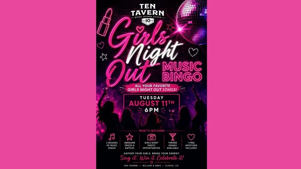 Girls Night Music Bingo Night