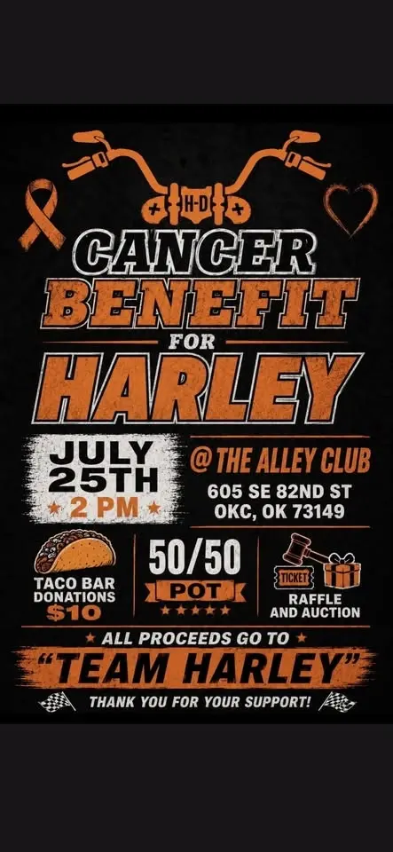 Cancer Benefit for Harley 