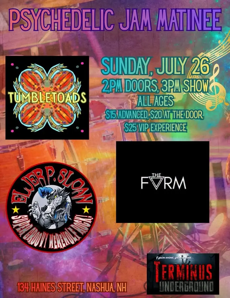 Psychedelic Jam Matinee with TUMBLETOADS/ELJER P. SLOAN/FORM