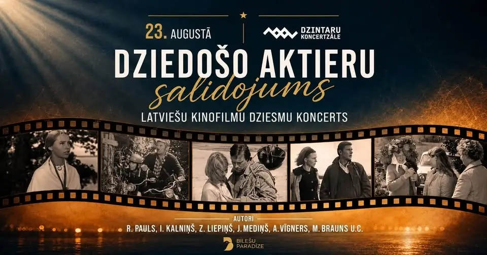 Dziedošo aktieru salidojums | Latvijas kinofilmu dziesmu koncerts