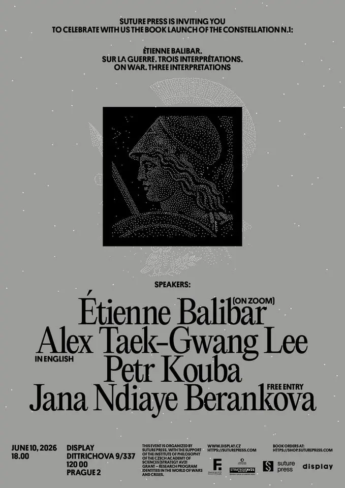 Book launch of Étienne Balibar's On War (Sur la guerre): Constellation n. 1