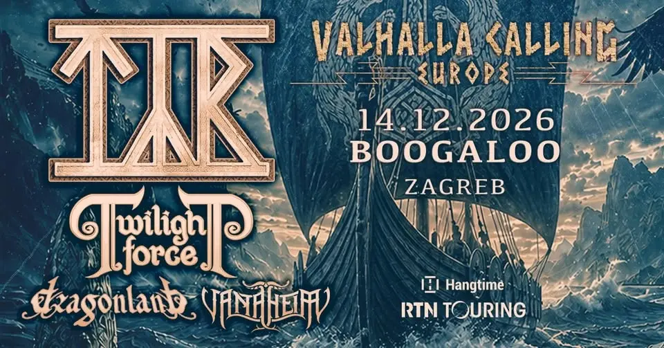 TÝR, TWILIGHT FORCE, DRAGONLAND i VANAHEIM u Zagrebu!
