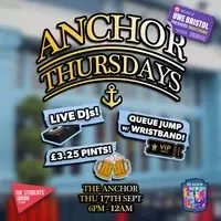 UWE Bristol Official Freshers | Anchor Thursdays