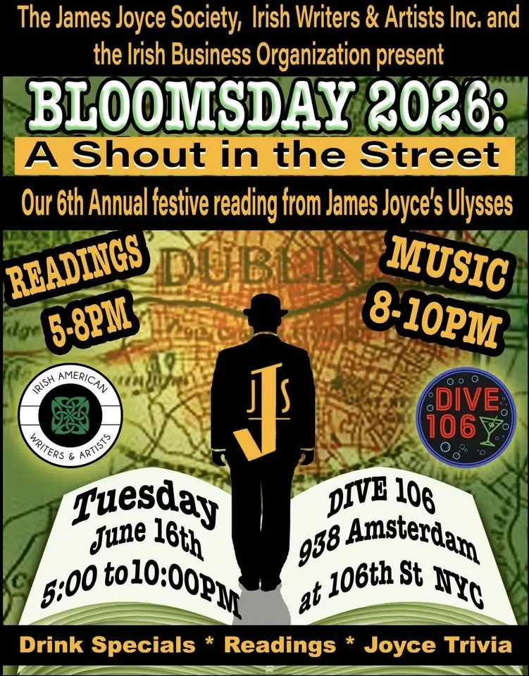Bloomsday with the Joyce Society, IAWAA, and IBO at Dive 106