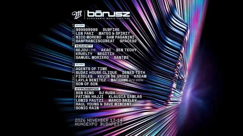 BÓNUSZ Electronic Music Festival 2026 - official event