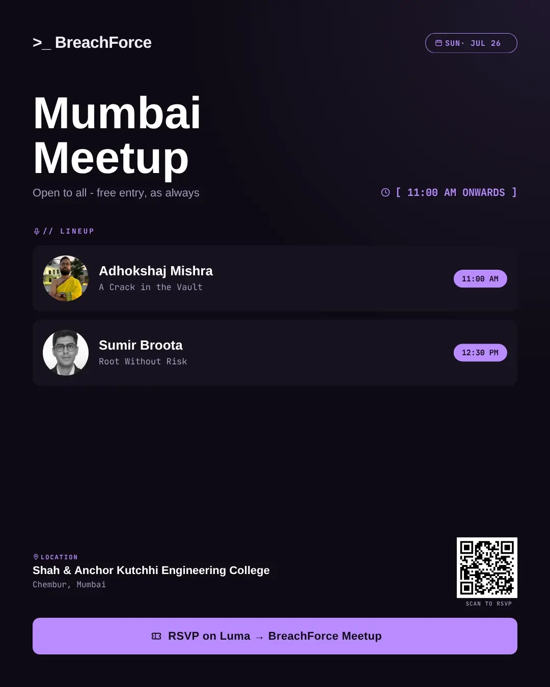 BreachForce Meetup 16: July Edtion