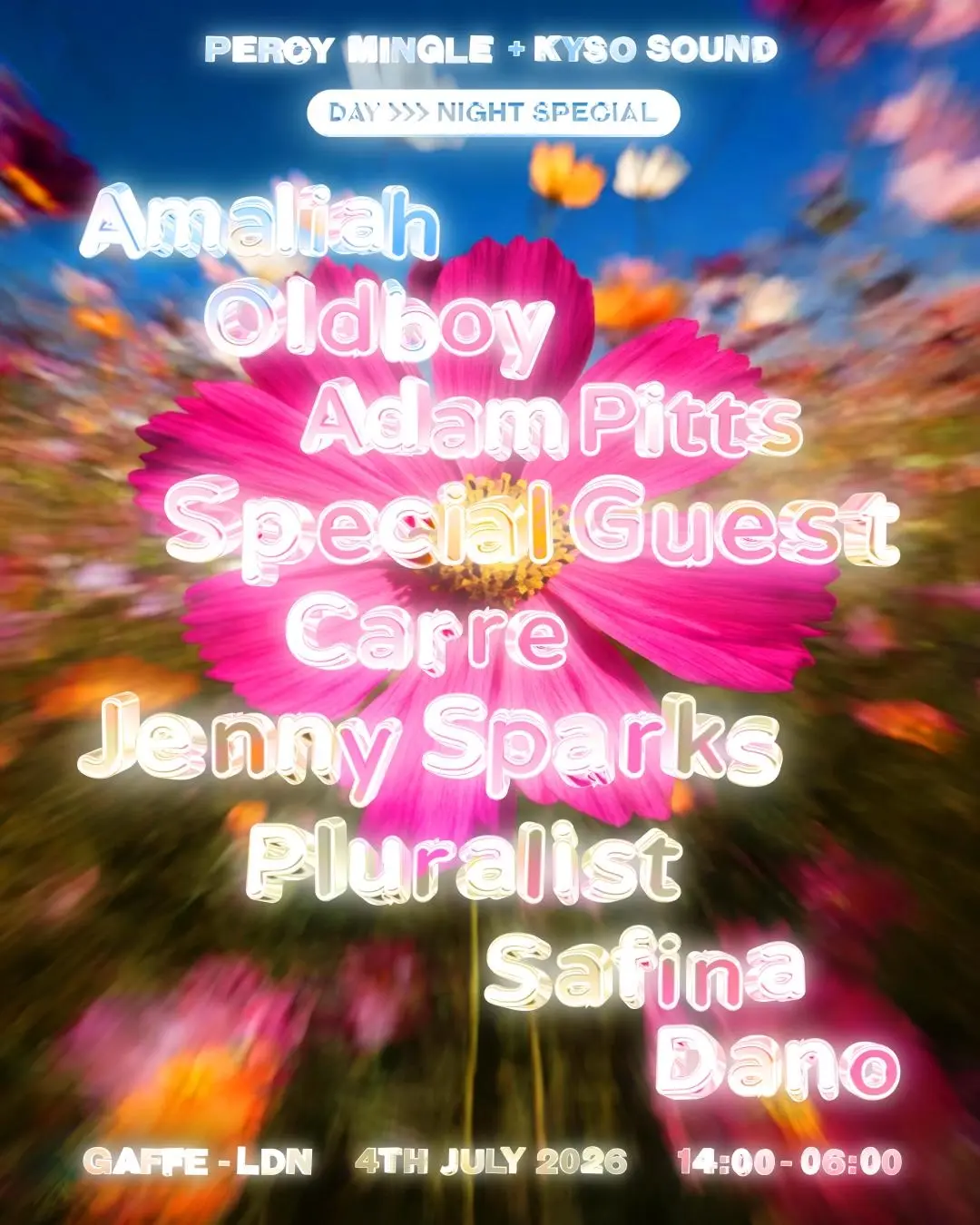 Day + Night Special - Oldboy, Adam Pits, Amaliah, Papa Nugs, Carré, Jenny Sparks + more