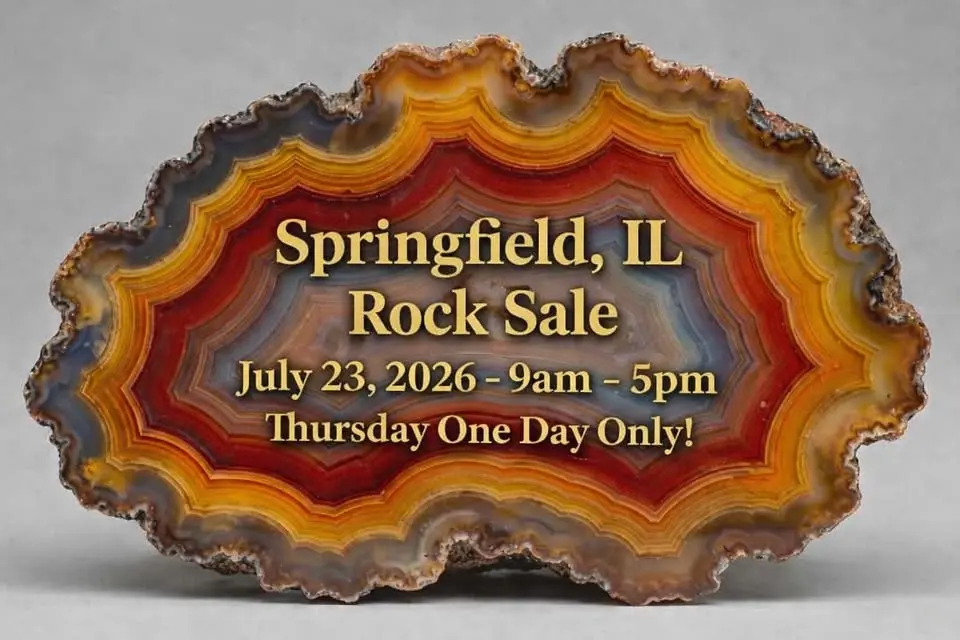 Gem Amethyst Rock Fossil Sale July 23 (9am - 5pm) - (Springfield, IL)