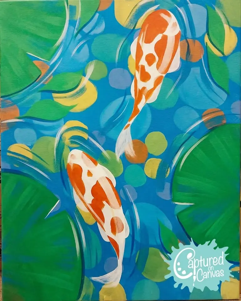 Colorful Koi Paint & Sip Party!