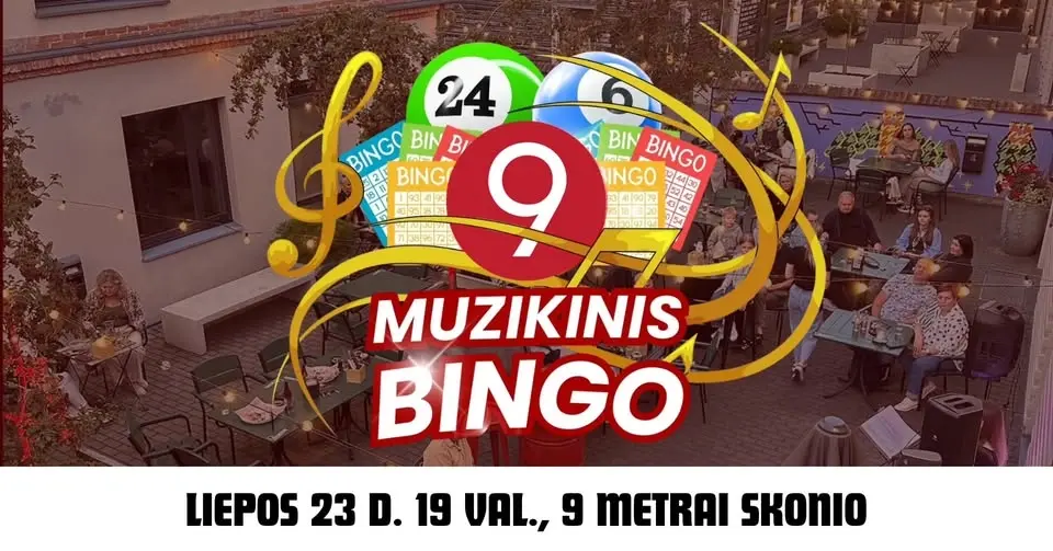 Muzikinis bingo po atviru dangumi | 9 metrai skonio