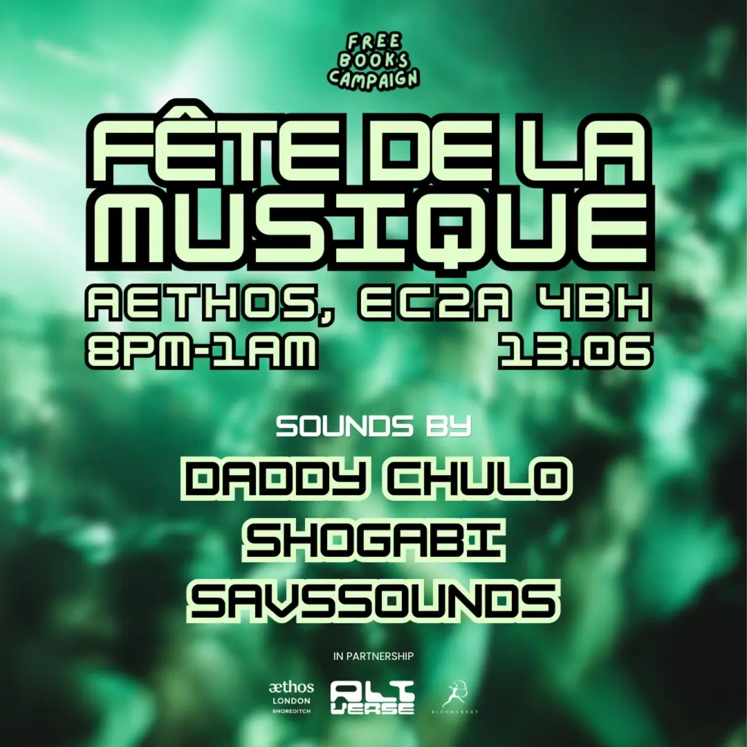Free Books Campaign Presents Books & Shoobs: Pre-Fête de la Musique Party