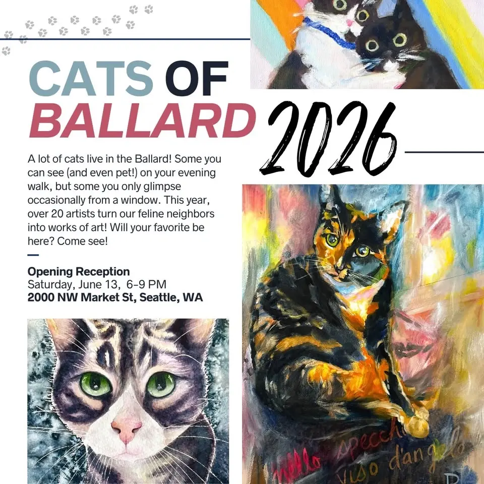 Cats of Ballard Art Show Opening