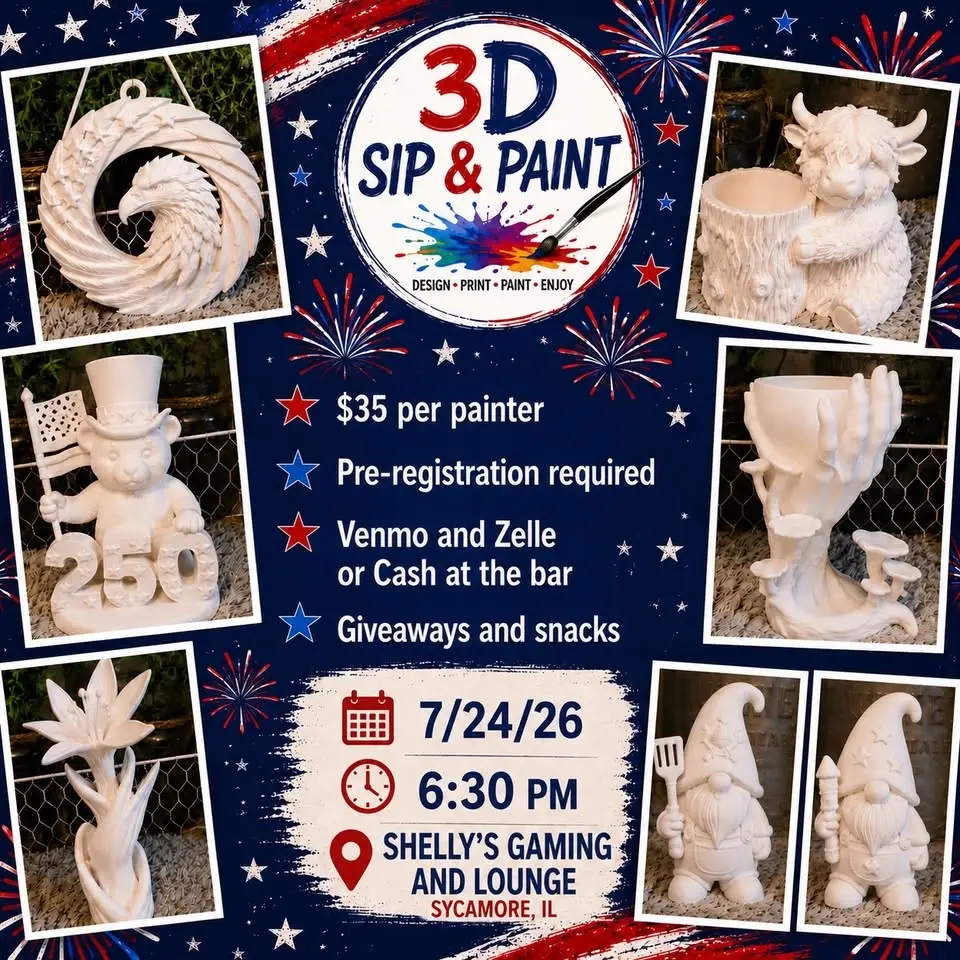3-D Paint & Sip 