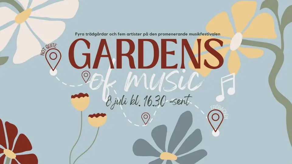 Gardens of music 2026 - Den promenerande musikfestivalen i Dalsland