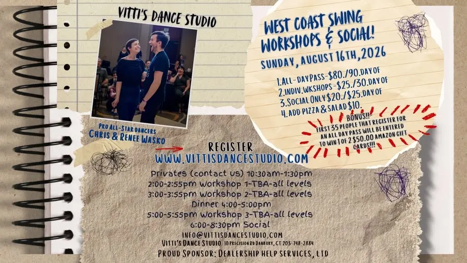 West Coast Swing Workshops & Social