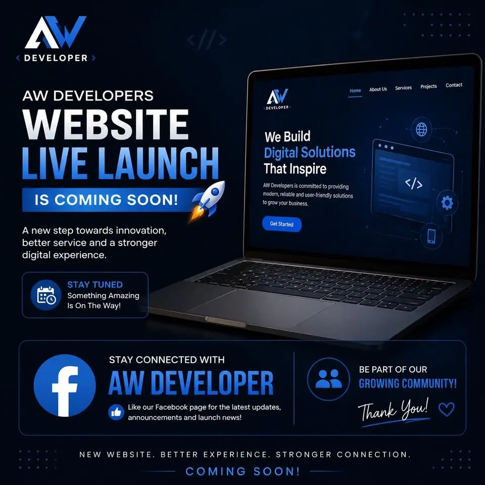 🚀 Something Big Is Coming! | AW Developers Website Launching Soon 🌐