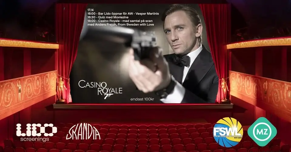 AW + Lido Screening: Casino Royale (2006) på Bio Skandia för 100 kr