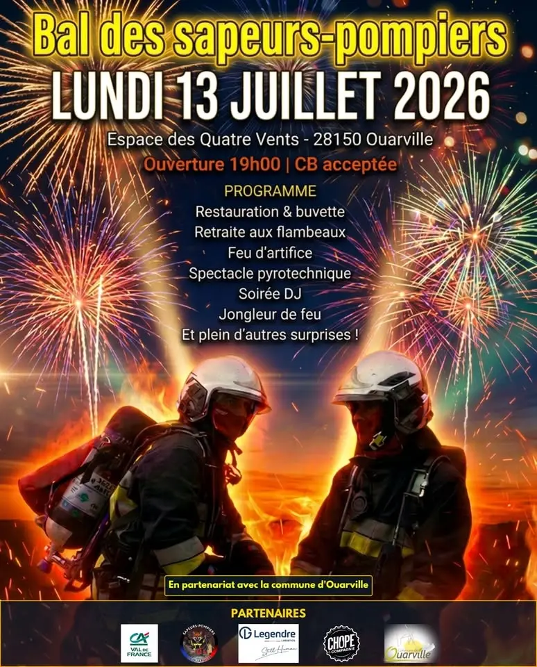 Bal des sapeurs-pompiers Ouarville 2026