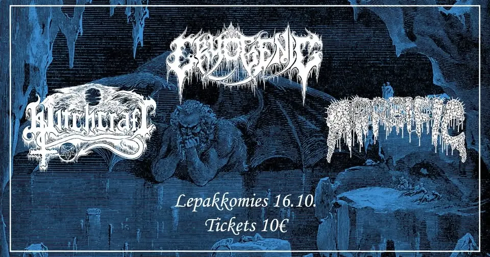 MORBIFIC / WITCHCRAFT / CRYOGENIC @ LEPAKKOMIES