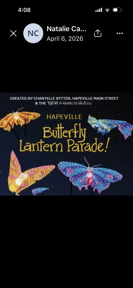 Hapeville Butterfly Lantern Parade!