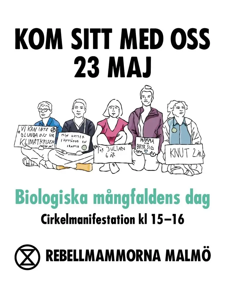 Klimatmanifestation med rebellmammorna – tema biologisk mångfald
