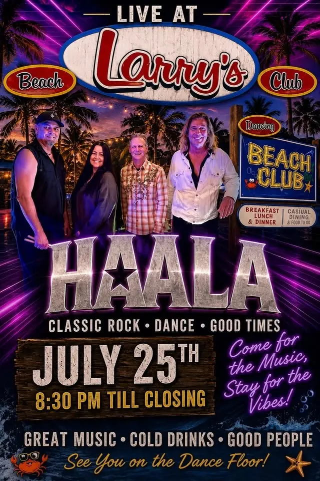 The HAALA band @ Larrys Beach Club