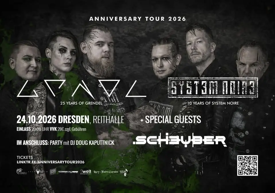 GRENDEL & SYSTEM NOIRE + Scheuber | Anniversary Tour 2026 @ Reithalle, Dresden