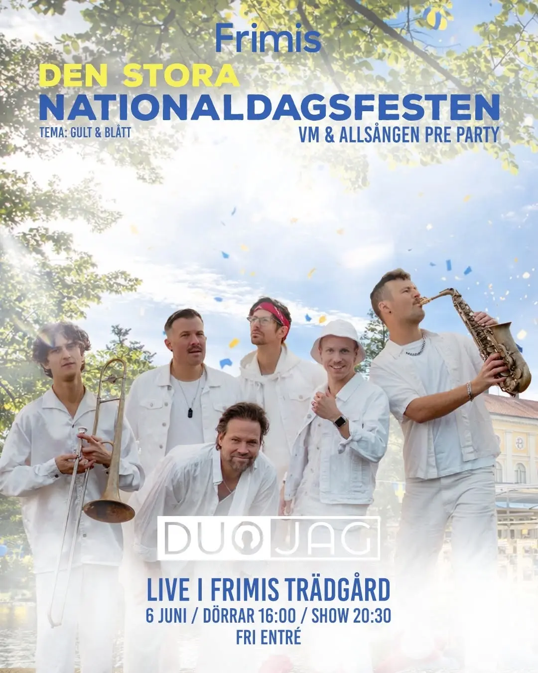 Den Stora Nationaldagsfesten – VM & Allsången Pre Party
