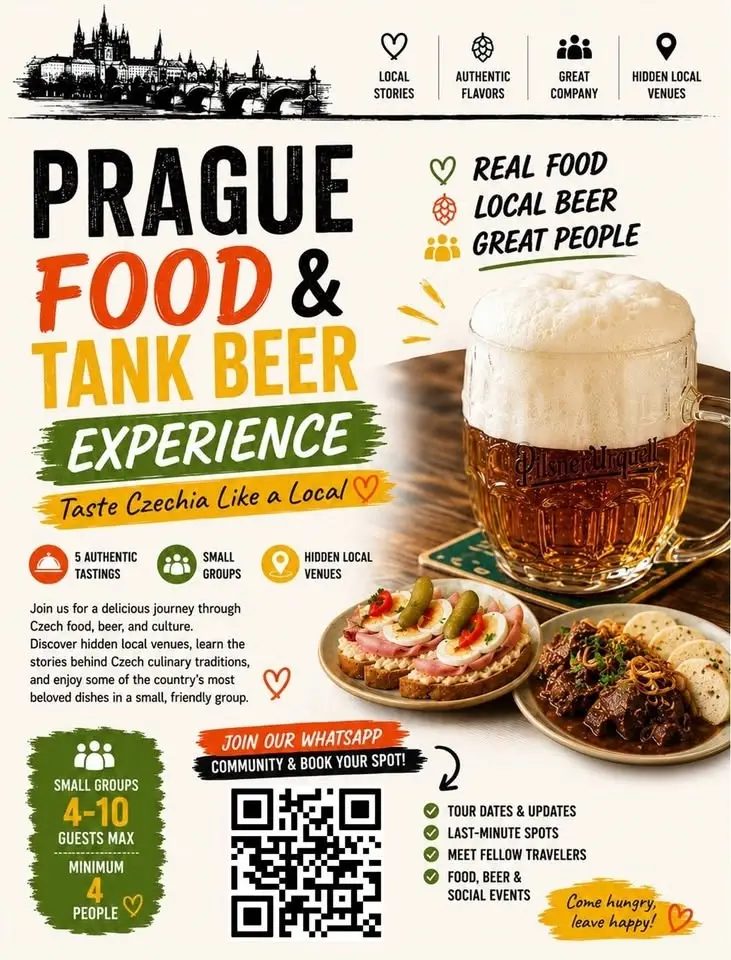 🍺🥪 PRAGUE FOOD & TANK BEER EXPERIENCE 🥮🍖