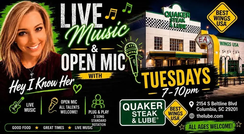 Live Music & Open Mic @ Quaker Steak & Lube