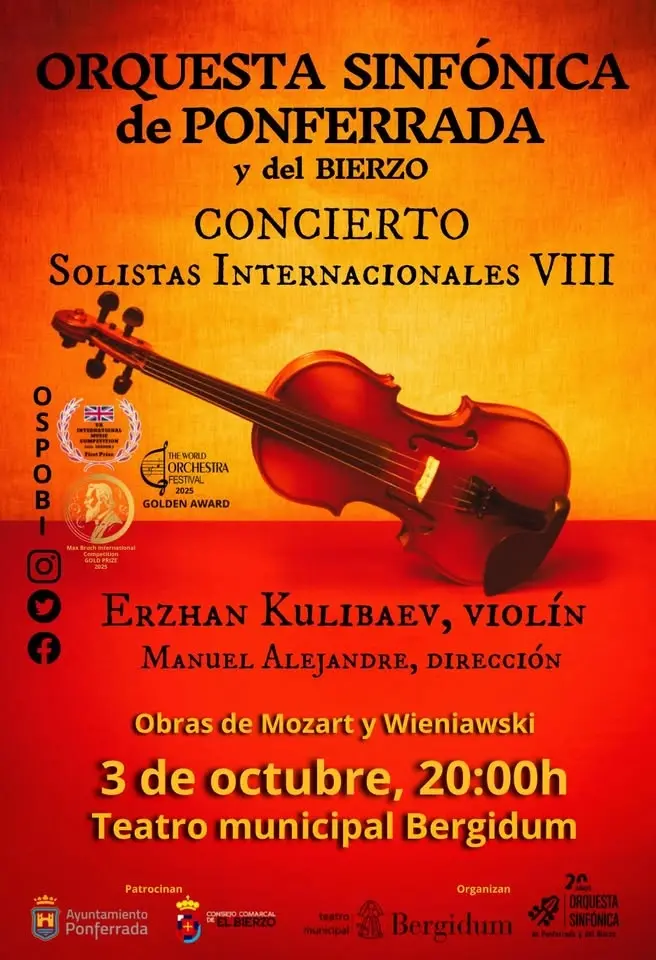 Solistas Internacionales VIII. Orquesta Sinfónica de Ponferrada 