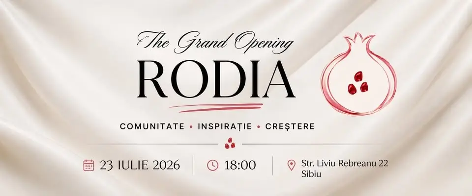Grand Opening RODIA • Comunitate • Inspirație • Creștere